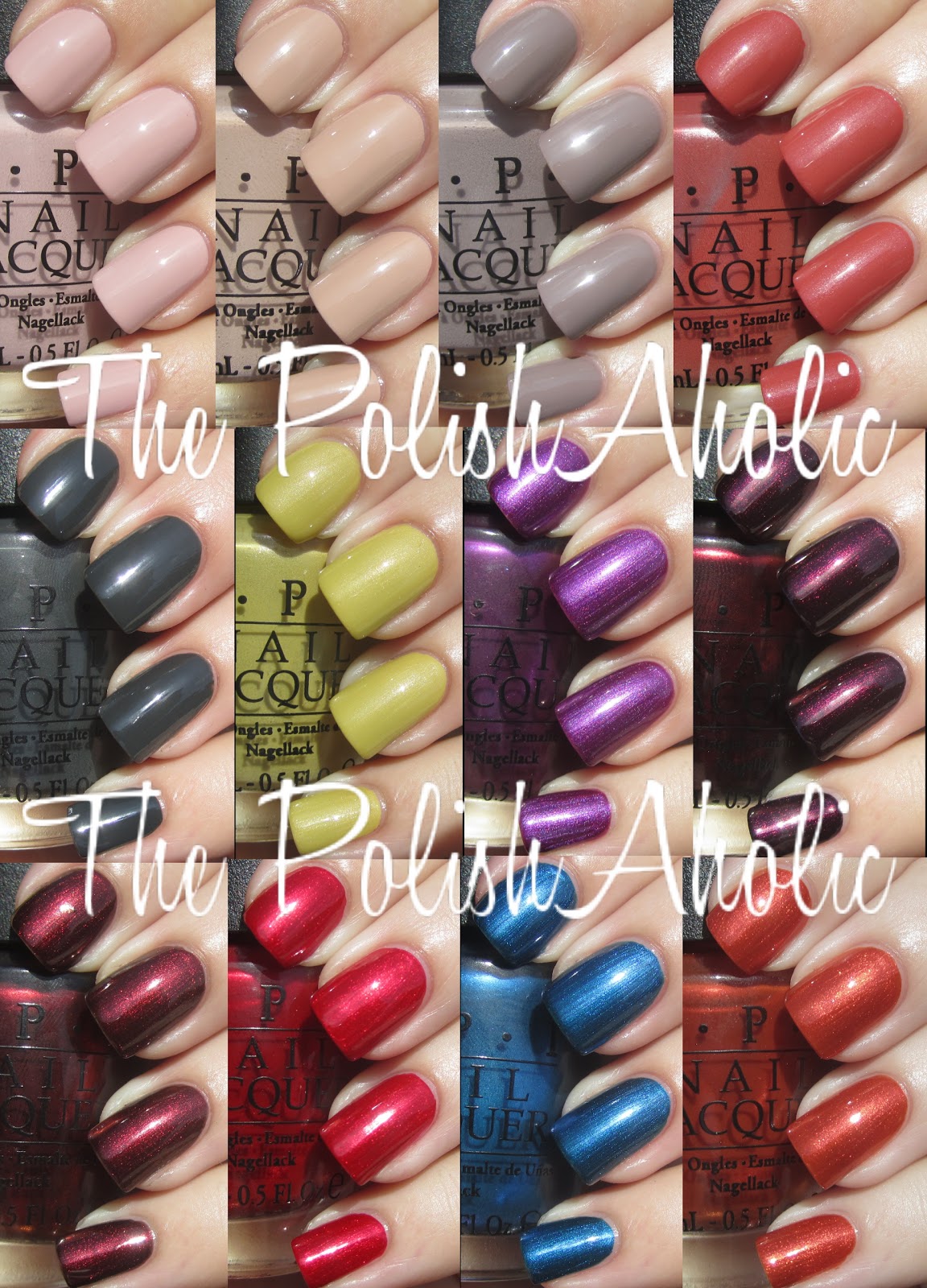 How do you view a list of OPI nail polish names?